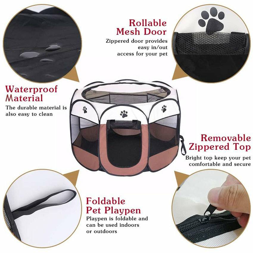 Portable Pet Tent Playpen/Foldable