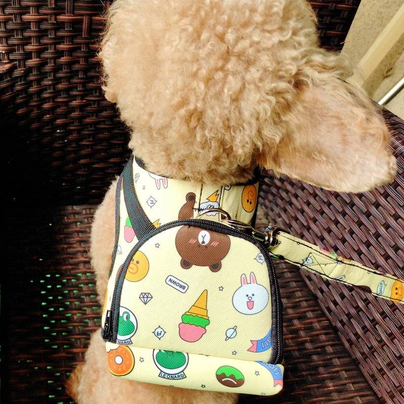 Luxury Animals N Snackz Backpack w/ Leash