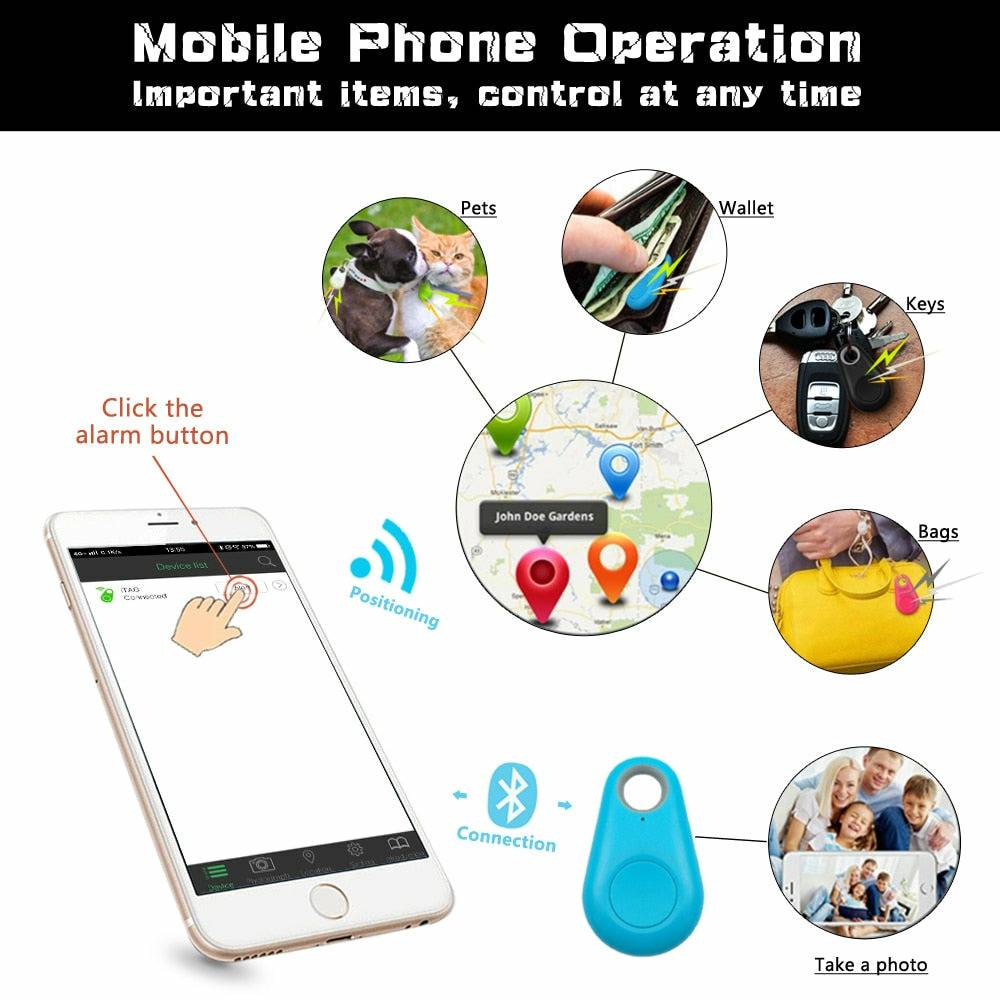 Pet GPS Tracker Mini Anti-Lost Waterproof Bluetooth
