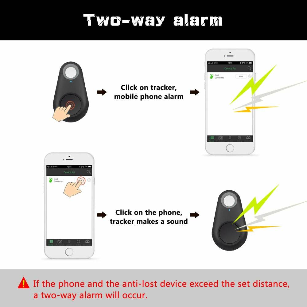 Pet GPS Tracker Mini Anti-Lost Waterproof Bluetooth