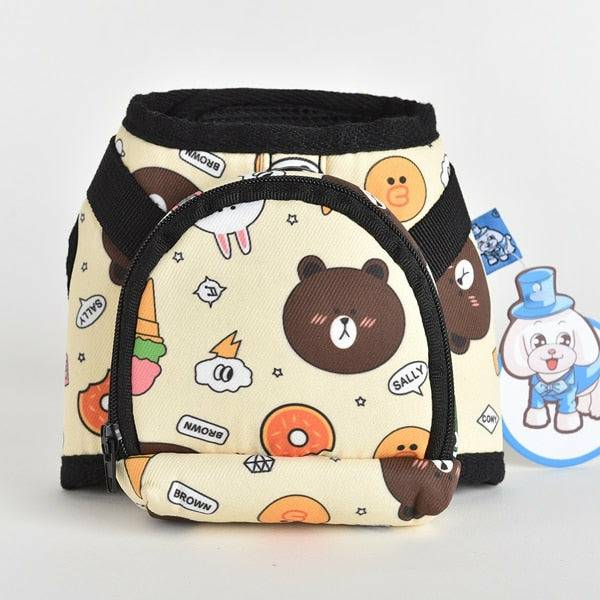 Luxury Animals N Snackz Backpack w/ Leash