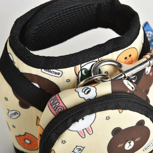 Luxury Animals N Snackz Backpack w/ Leash