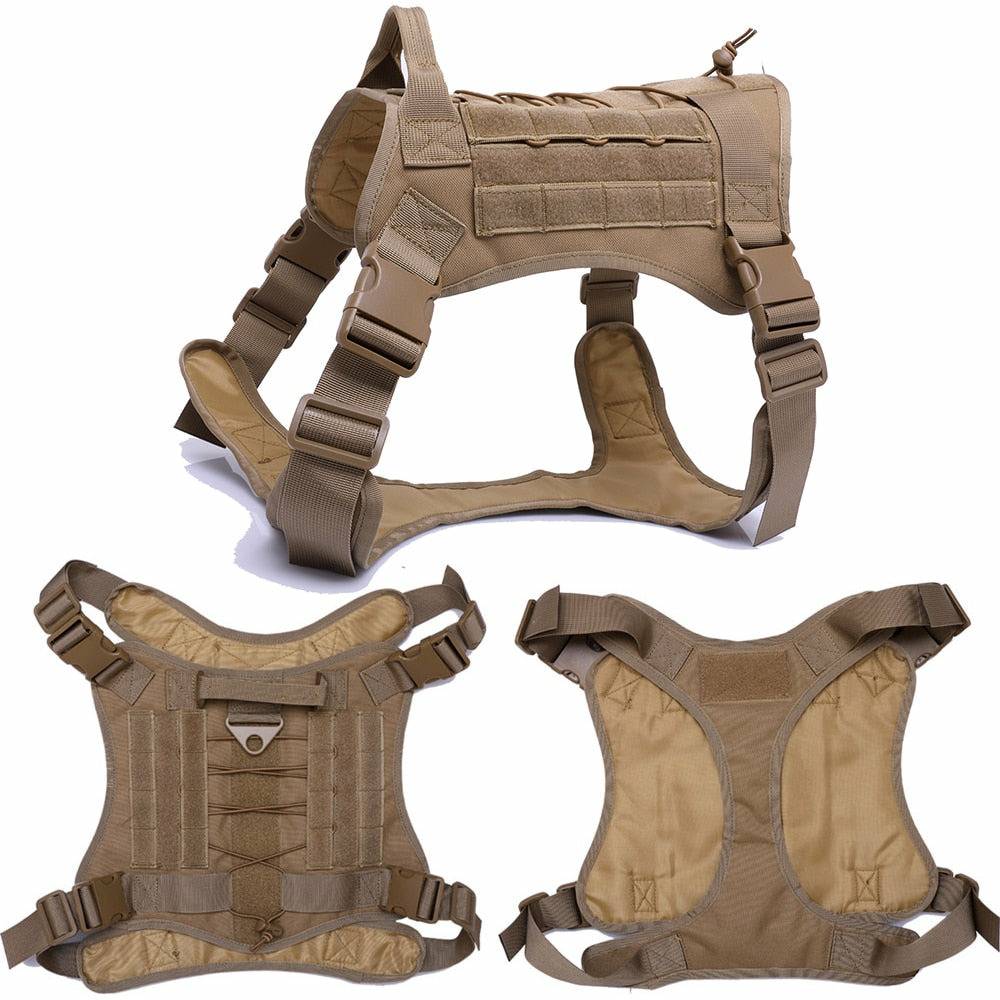 Brown Tactical Dog Harness/Training Vest