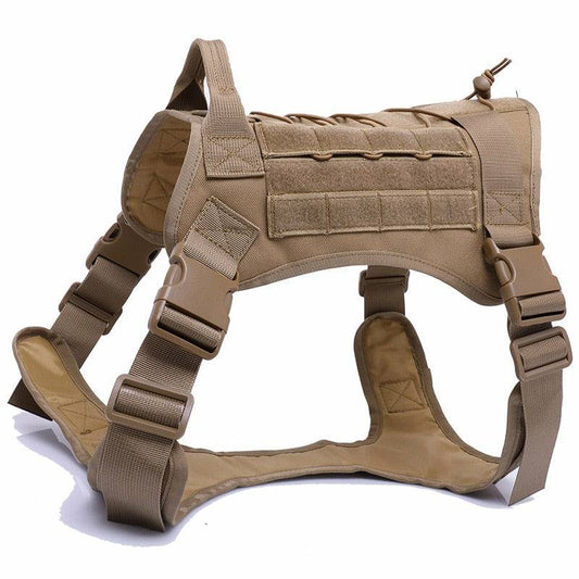 Brown Tactical Dog Harness/Training Vest